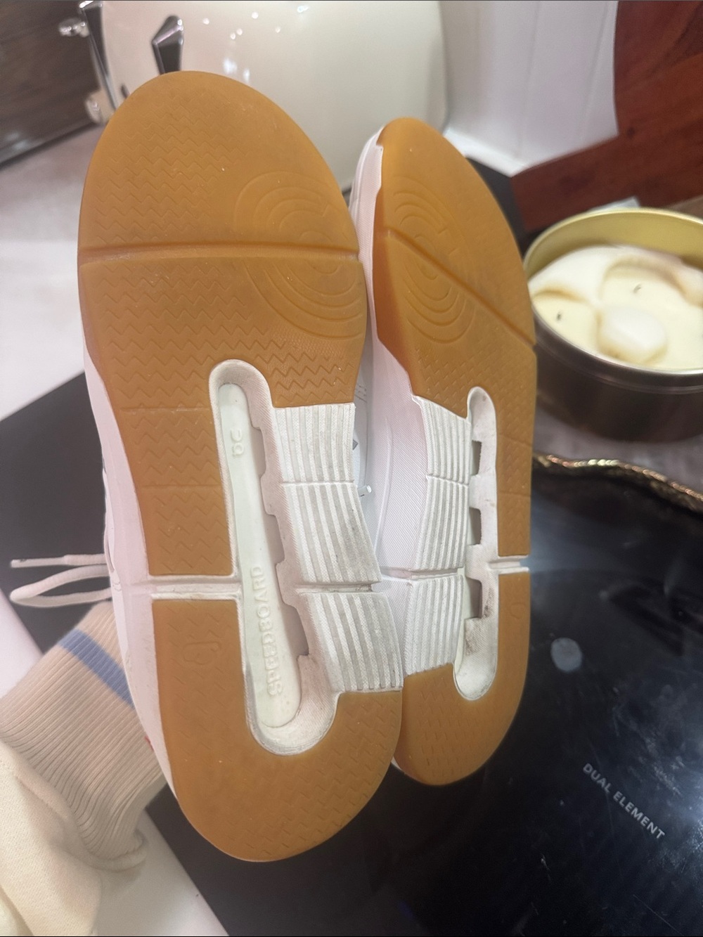 On Cloud White Women's Sneakers - Casual Comfort on Cloud Tennis - Picture 5 of 5